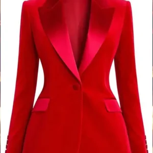 The Kelly Clarkson Show Kelly Clarkson Red Blazer Front Look
