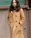The Life List 2025 Sofia Carson Brown Coat Front Look
