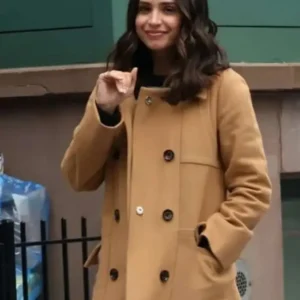 The Life List 2025 Sofia Carson Brown Coat Front Loo