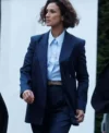 The Night Manager S02 Indira Varma Blue Blazer Front Look