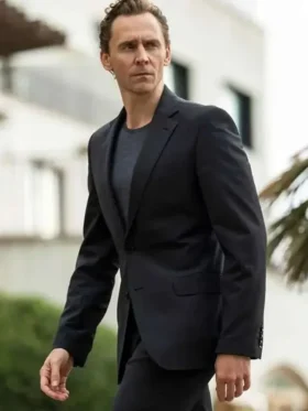 The Night Manager Tom Hiddleston Black Suit Front Look