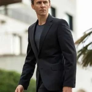 The Night Manager Tom Hiddleston Black Suit Front Look