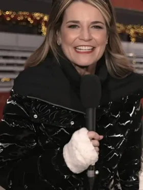 The Today Show Savannah Guthrie Black Quilted Puffer Jacket