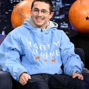 The Tonight Show Jimmy Fallon Timothée Chalamet Marty Supreme Jacket