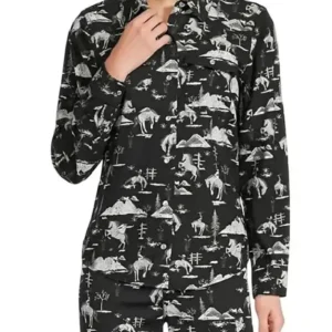The Voice S28 Reba McEntire Cowboy Print Shirt Front