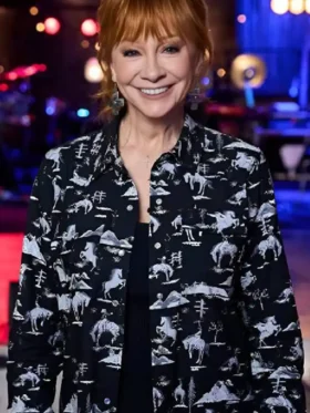 The Voice S28 Reba McEntire Cowboy Print Shirt