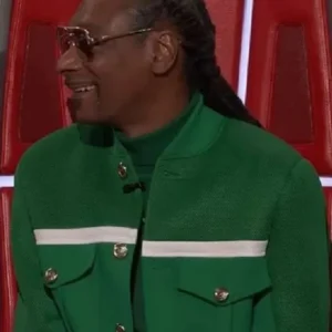 The Voice S28 Snoop Dogg Green Jacket Front Look