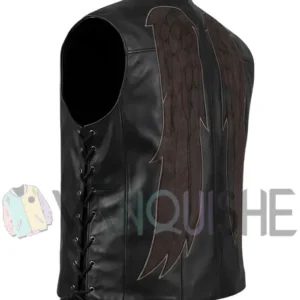 The Walking Dead Daryl Dixon Black Leather Vest