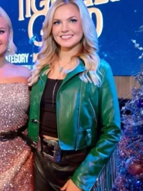 Tigirlily Grand Ole Opry Christmas Fringe Leather Jacket
