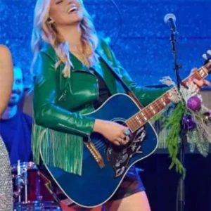 Tigirlily Grand Ole Opry Christmas Fringe Leather Jacket