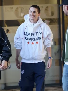 Timothée Chalamet Marty Supreme England Jacket