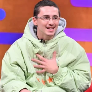 Timothée Chalamet Marty Supreme Green Jacket