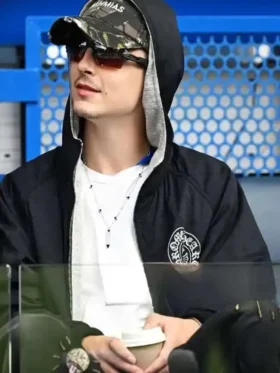 Timothee Chalamet Premier League Match Black Hoodie