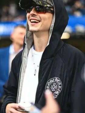 Timothee Chalamet Premier League Match Black Hoodie