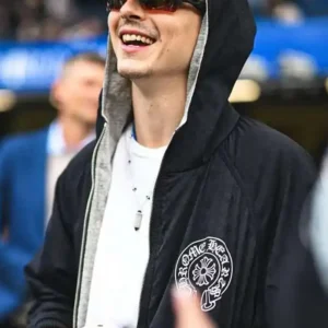 Timothee Chalamet Premier League Match Black Hoodie