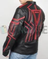 Tron Ares Jared Leto Leather Jacket Back Look