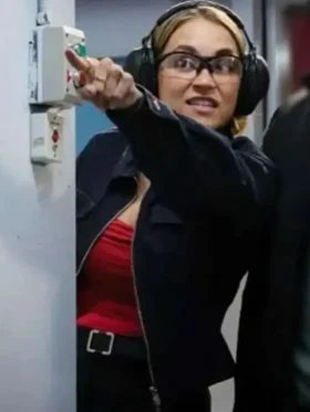 Tuuli Narkle NCIS Sydney Black Jacket Front look