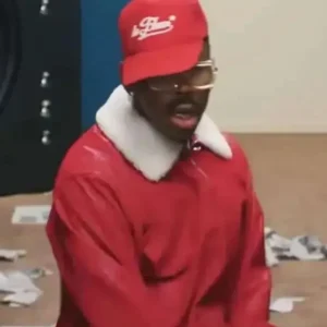 Tyler The Creator Stop Playing With Me Leather Jacket Front Look