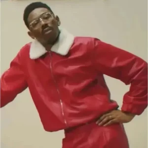 Tyler The Creator Stop Playing With Me Leather Jacket Front Look