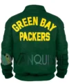Varsity 1952 Green Bay Packers Green Wool Jacket back van