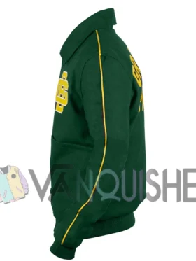 Varsity 1952 Green Bay Packers Green Wool Jacket left van