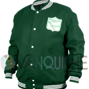 Varsity 1960 Philadelphia Eagles Green Wool Jacket Front Look
