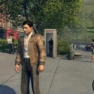 Vito Scaletta Mafia 2 Video Game Brown Jacket Front Look