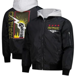 WWE CM Punk Black Bomber Jacket