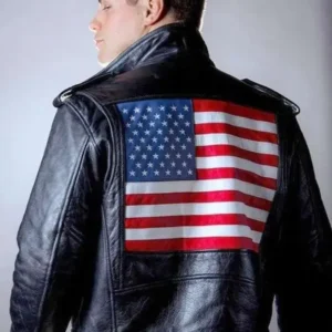 WWE Cody Rhodes US Leather Jacket Back look