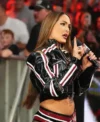 WWE Nikki Bella Leather Jacket Front Look