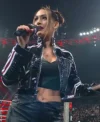 WWE Nikki Bella Leather Jacket Front Look