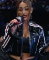 WWE Nikki Bella Leather Jacket Front Look