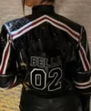 WWE Nikki Bella Leather Jacket Back Look