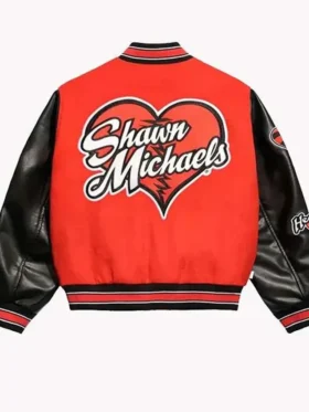 WWE Shawn Michaels HBK Varsity Jacket Back Look