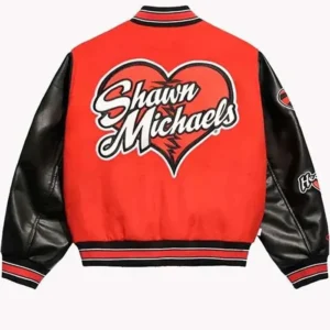 WWE Shawn Michaels HBK Varsity Jacket Back Look