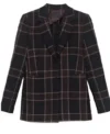 Watson S2 Eve Harlow Plaid Blazer Front Look