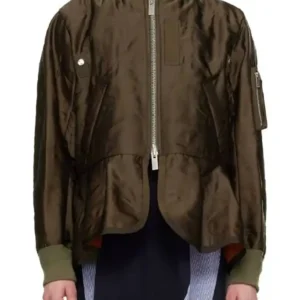 Watson S2 Eve Harlow Satin Jacket Front Look