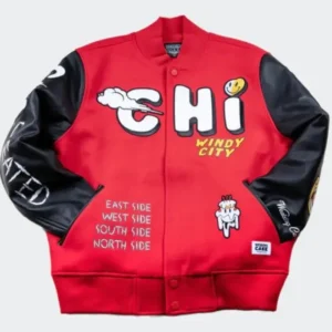 Wedding Cake Chicago Windy City Varsity Jacket Front Look