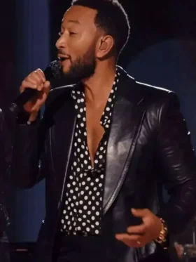 Word and Music John Legend Black Blazer Front Look
