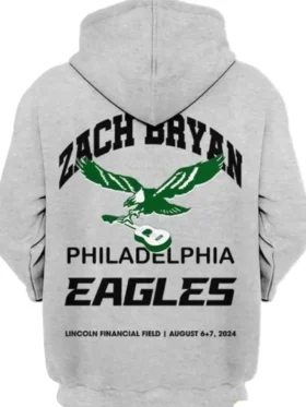 Zach Bryan Eagles Hoodie Back Look