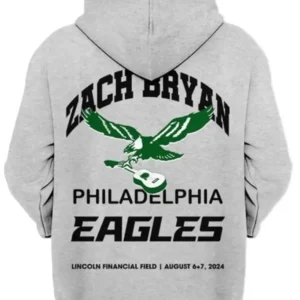 Zach Bryan Eagles Hoodie Back Look