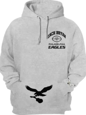 Zach Bryan Eagles Hoodie Front Look