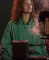 Zendaya Euphoria S03 Green Jacket Front Look