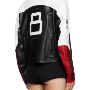 8 Ball Preston Leather Jacket Back