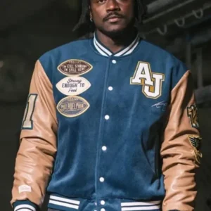 AJ Brown Philadelphia Eagles Varsity Jacket Front look