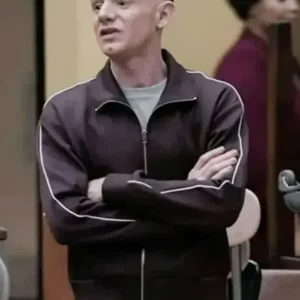 Abbott Elementary S05 Chris Perfetti Brown Track Jacket