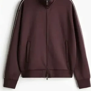 Abbott Elementary S05 Chris Perfetti Brown Track Jacket