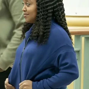 Abbott Elementary S05 Janine Teagues Blue Jacket Front