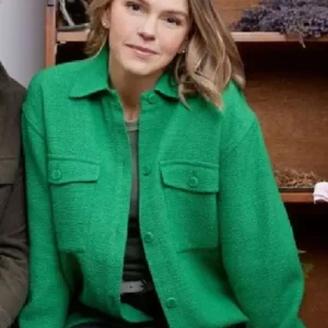Aimee Teegarden An Easter Bloom Green Jacket