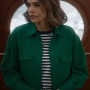 Aimee Teegarden An Easter Bloom Green Jacket